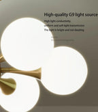 Lustre Cuivre — Plafonnier Boule Moderne