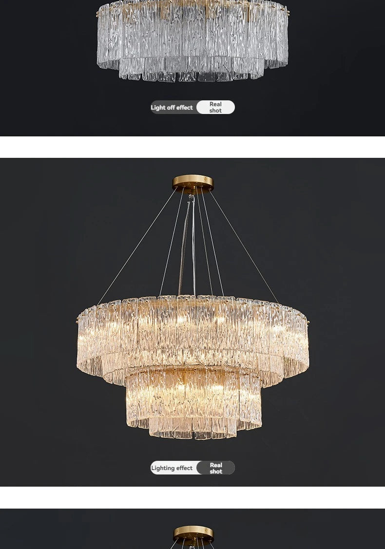Lustre Moderne Design — Verre