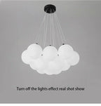 Lustre Blanc Moderne — Salon