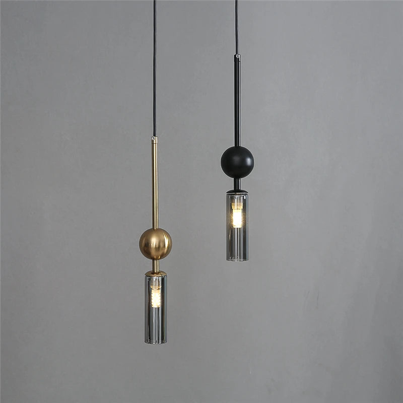 Lustre Luxe Nordique Art — Fer Or et Noir LED — Restaurant et Chambre