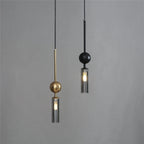 Lustre Luxe Nordique Art — Fer Or et Noir LED — Restaurant et Chambre