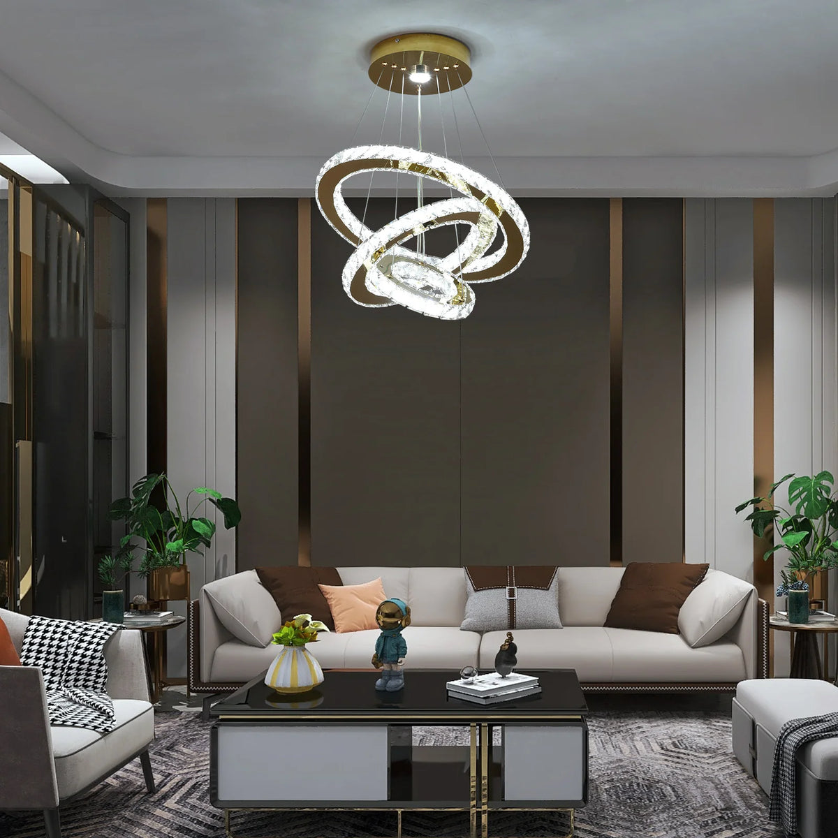 French Luxury Crystal Chandeliers Hall Living Room LED Ceiling Lamp Pendant Ceiling Light Room Kitchen Dining Table Decoration