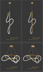 Lustre Cuisine Industriel — Nordique — Doré 150 cm A