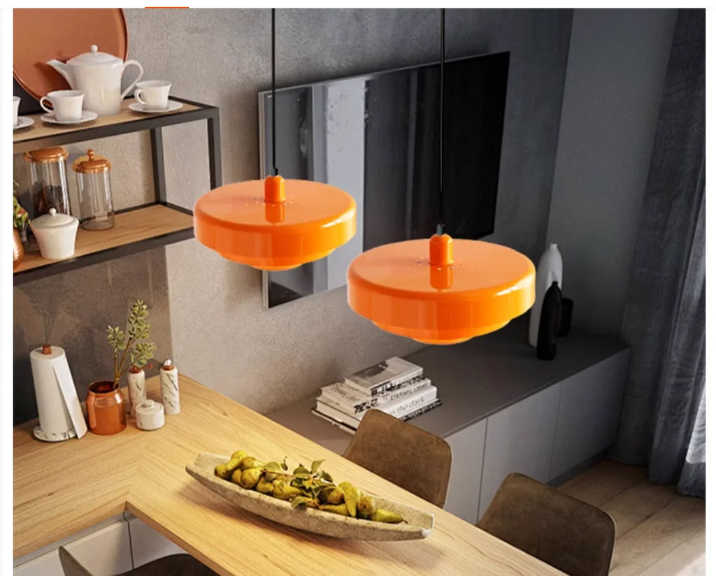 Lustre Suspension Rétro Médiéval — Bar Café Restaurant — LED Multicouleur