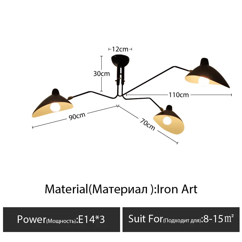 Plafonnier Salon Moderne — Plafonnier Nordique Design