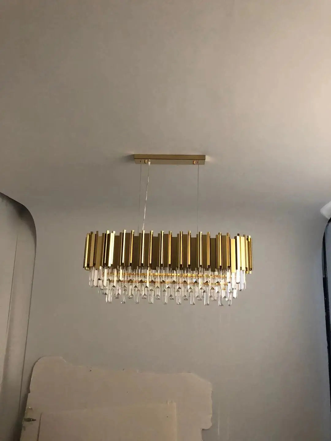 Lustre Cristal Design — Moderne — Oval 150cm