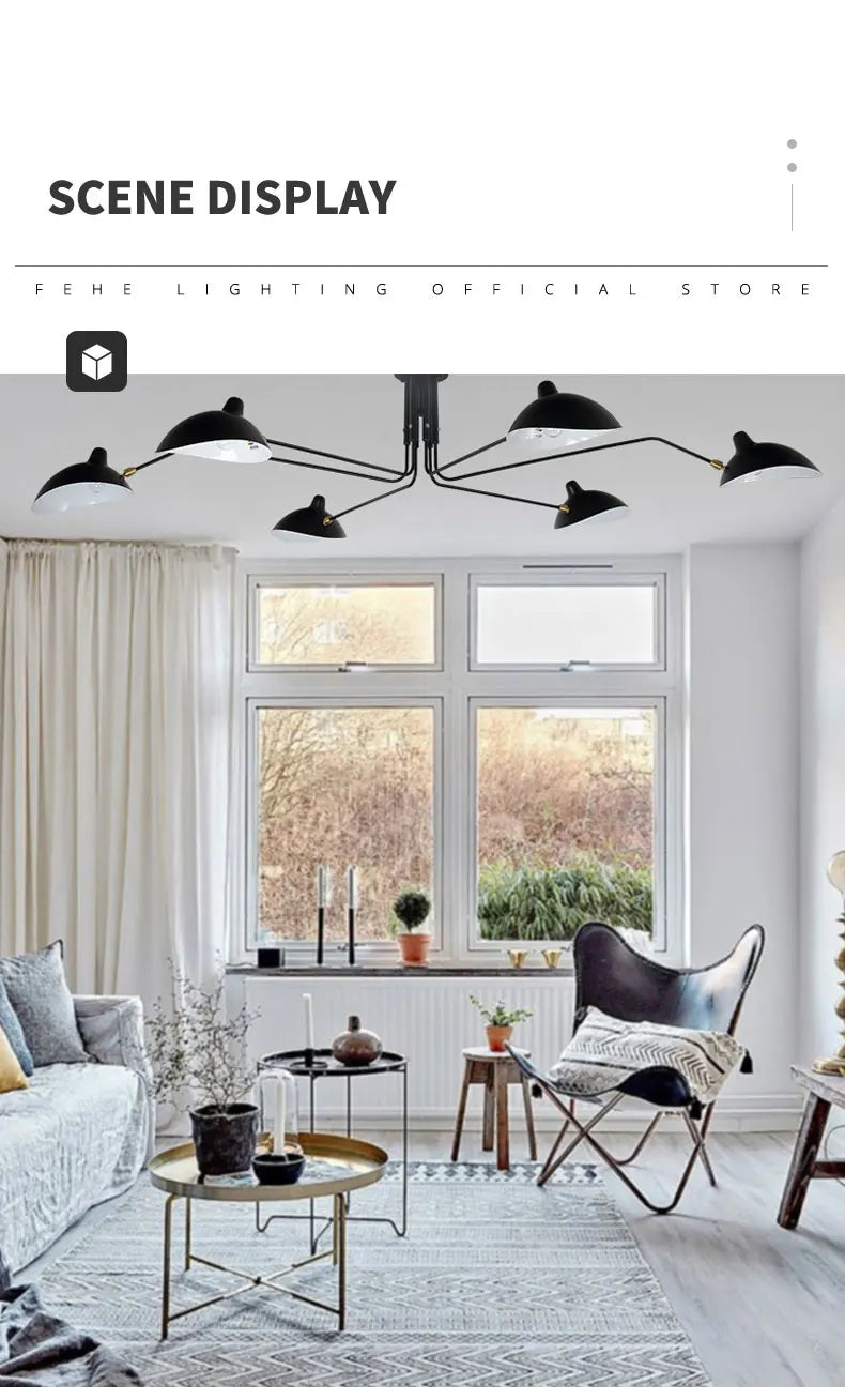 Plafonnier Salon Moderne — Plafonnier Nordique Design