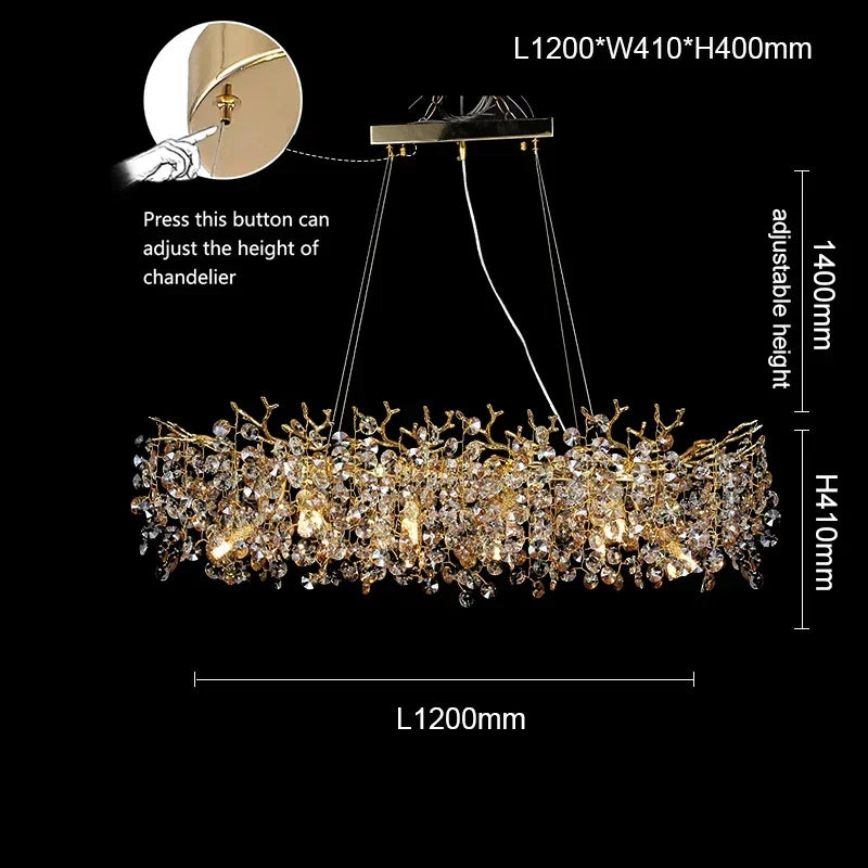 Lustre pour Salle à Manger — Cristal