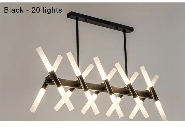 Lustre Cuisine Moderne — Abat-jour verre