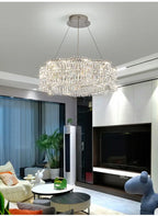 Lustre Salon Noir — Cristal