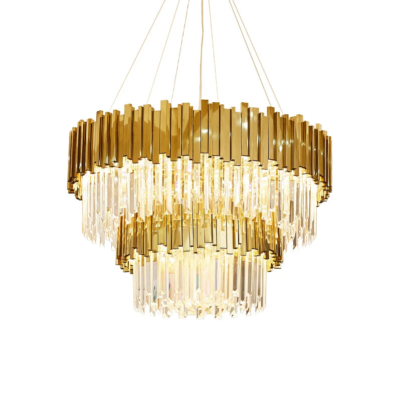 Lustre en Cristal Pas Cher — Métal