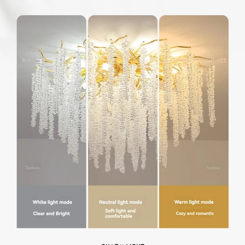 Lustre Salon Salle à Manger — Cristal