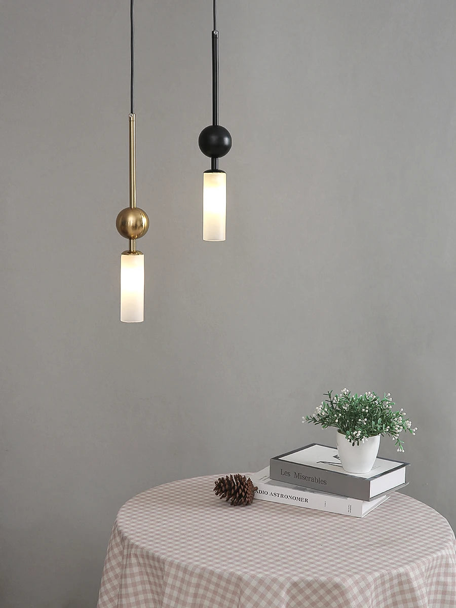 Lustre Luxe Nordique Art — Fer Or et Noir LED — Restaurant et Chambre