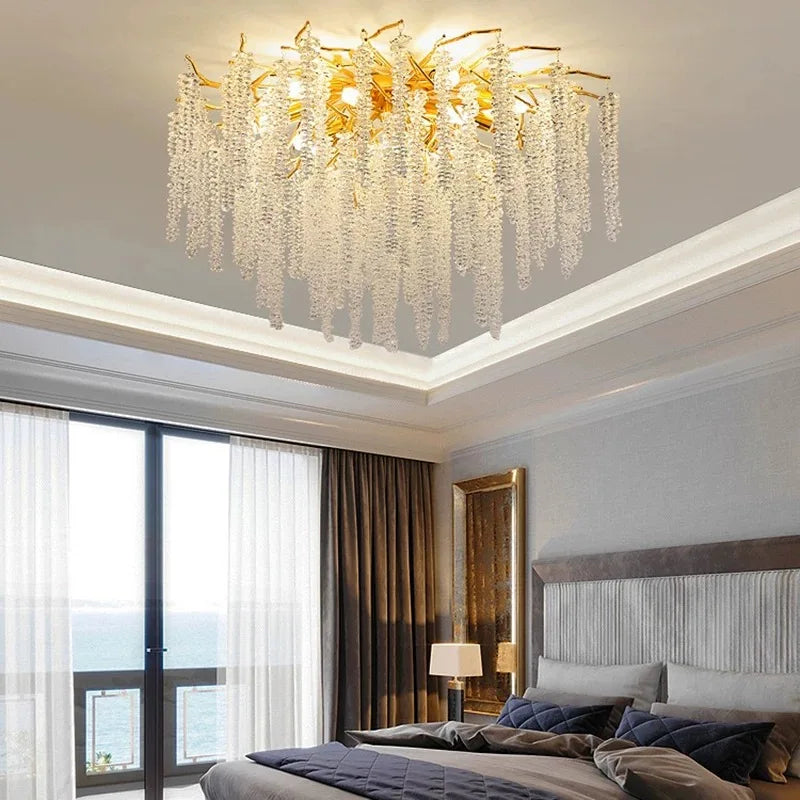 Lustre Cristal Ancien — Métal