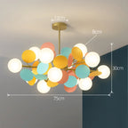 Lustre Araignée Design — Moderne — 10 ampoules blanc