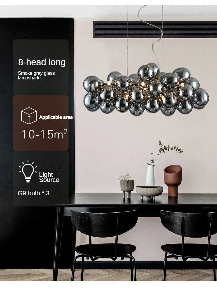 Lustre Design Salle à Manger — Nordique — 3 ampoules