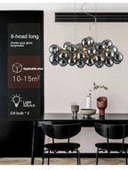 Lustre Design Salle à Manger — Nordique — 3 ampoules