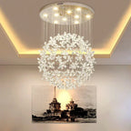 Lustre Cristal Moderne — Escalier