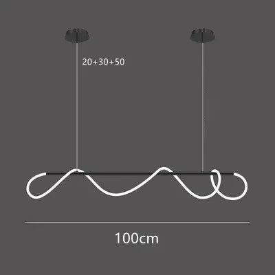 Lustre Cuisine Industriel — Nordique — Doré 150 cm A