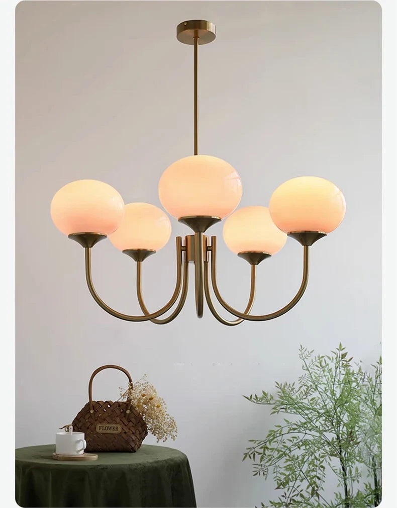 Lustre Chambre Adulte — LED — B argent 5 ampoules