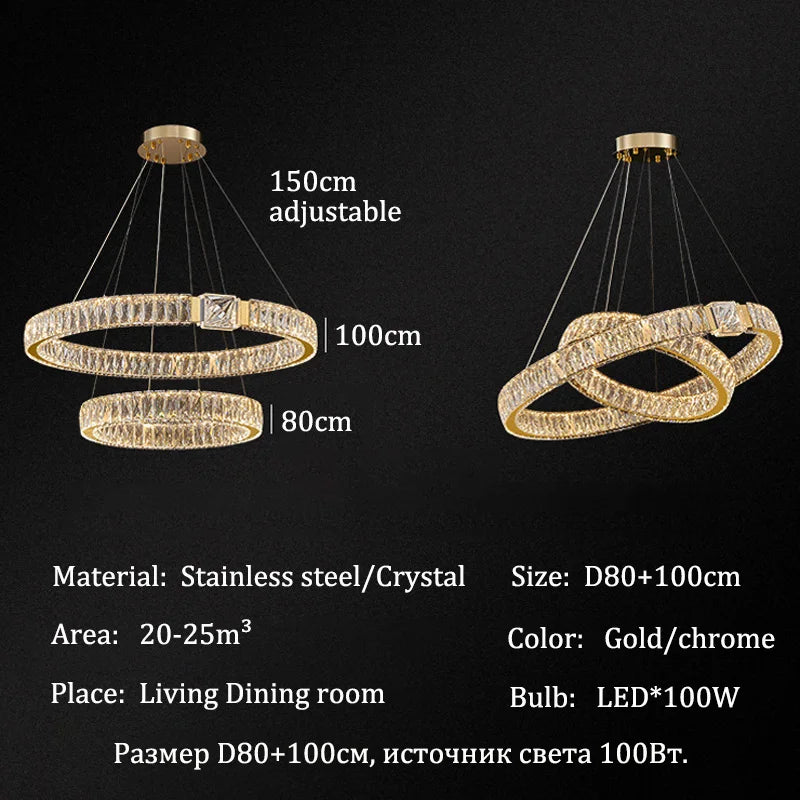 Lustre Cristal Ancien — Moderne