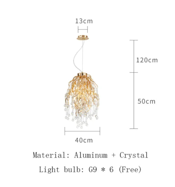 Lustre Cristal Salon — Nordique