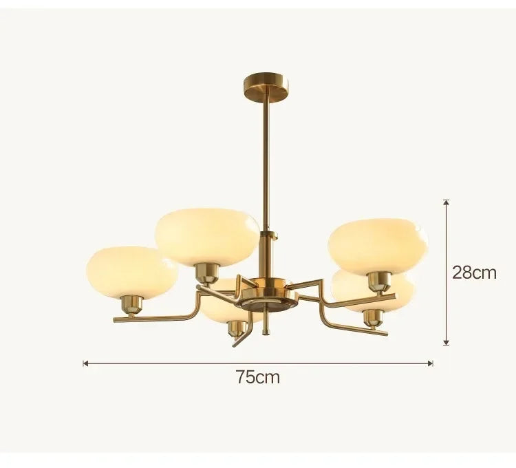Lustre Vintage Industriel — Verre