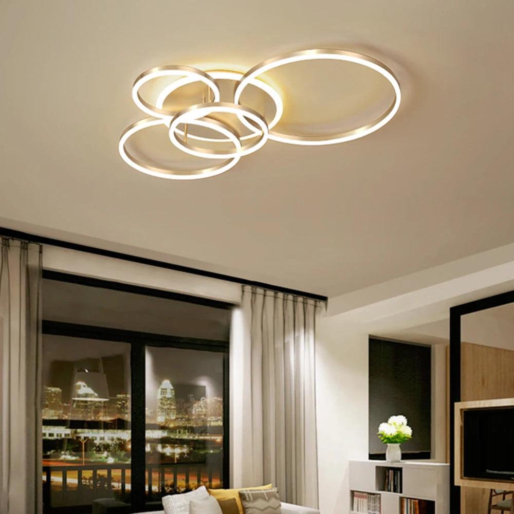 Lustre pour Salon Moderne — Blanc