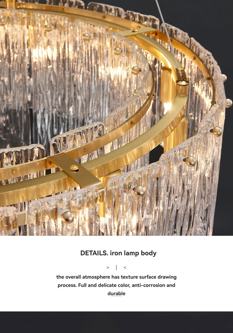 Lustre Moderne Design — Verre