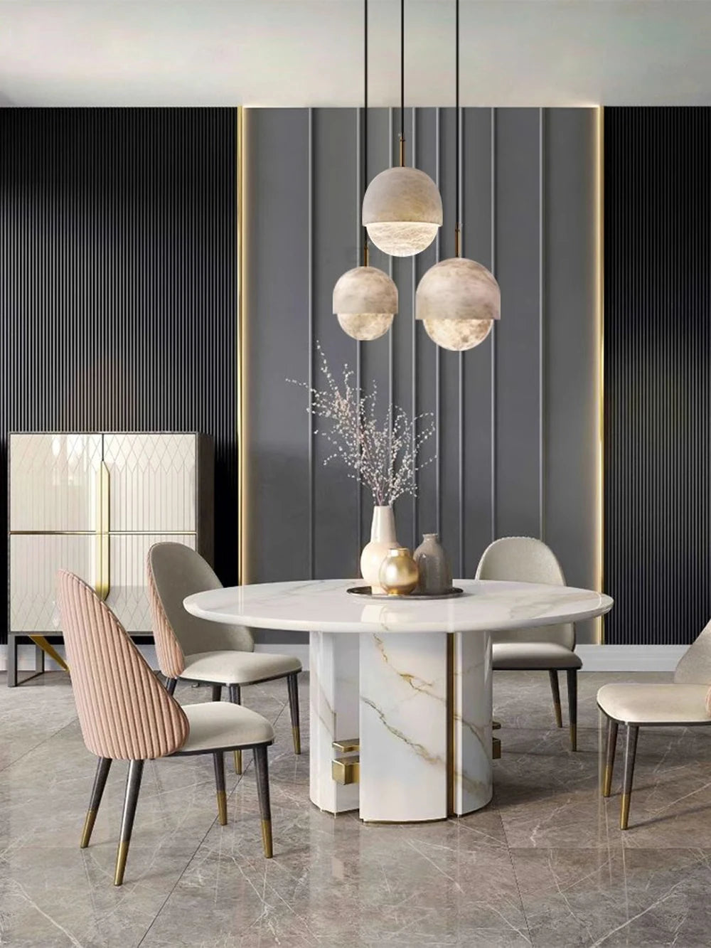 Lustre LED Design — Marbre