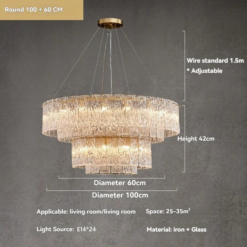 Lustre Moderne Design — Verre