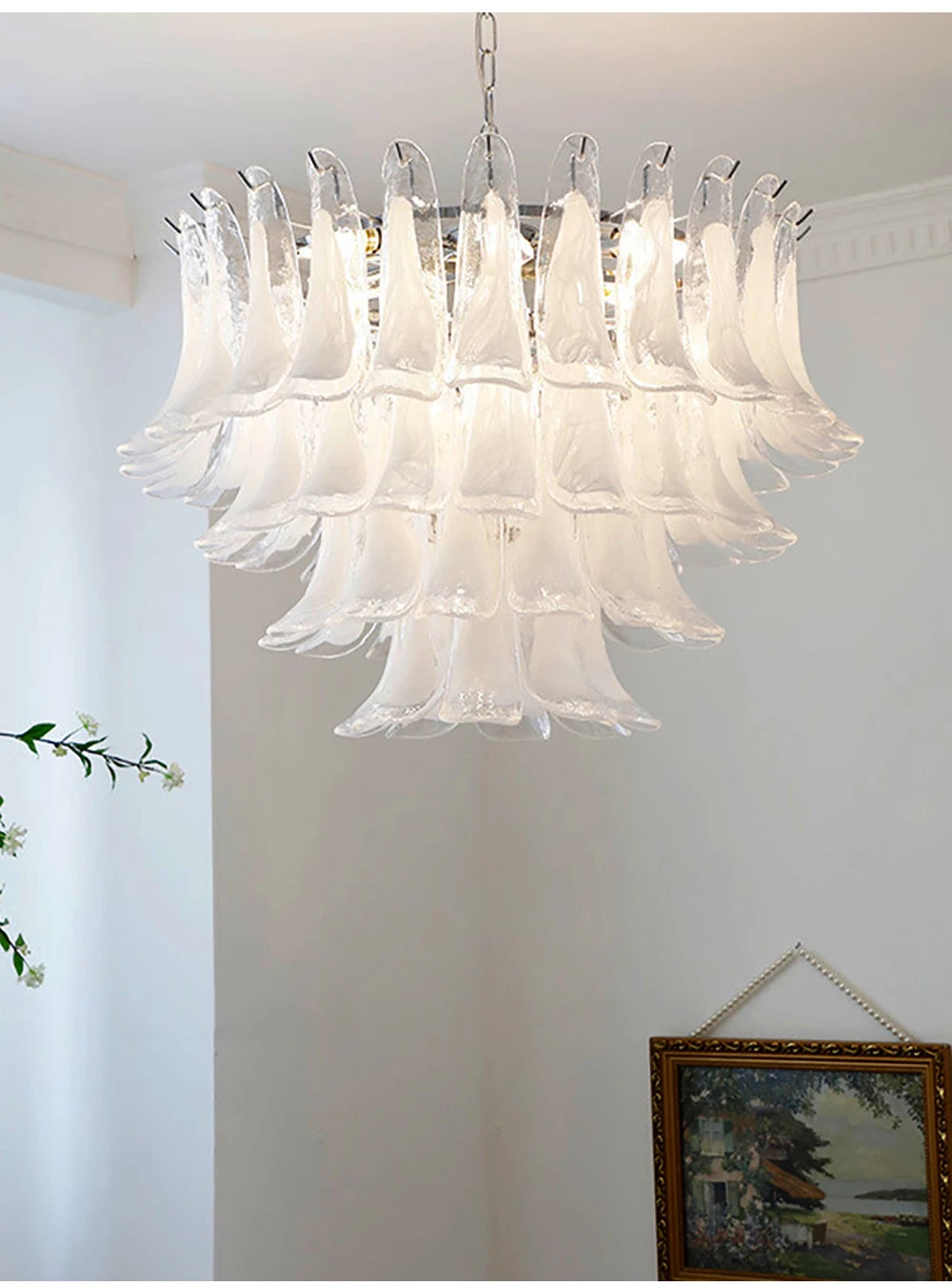 Lustre Salon Moderne — Verre