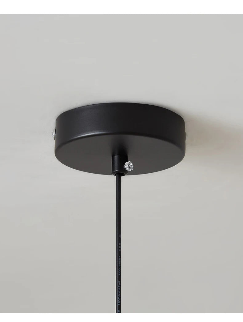 Lustre Noir Moderne — Verre
