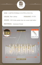 Lustre Luxe Cristal — LED