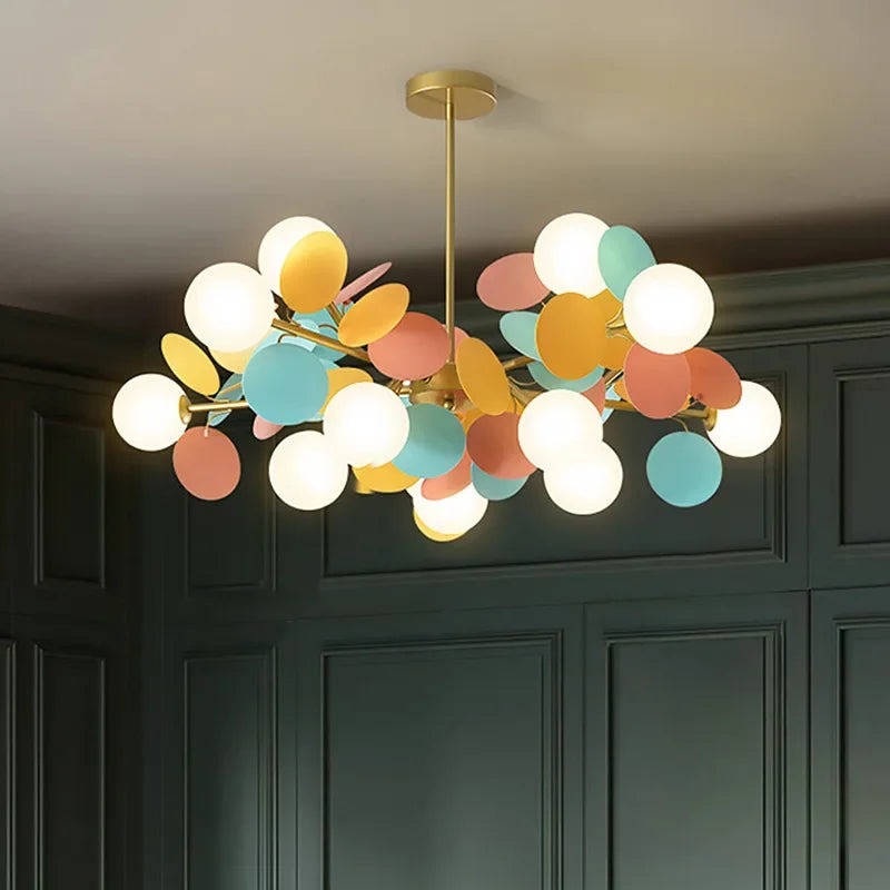 Lustre Araignée Design — Moderne — 10 ampoules blanc