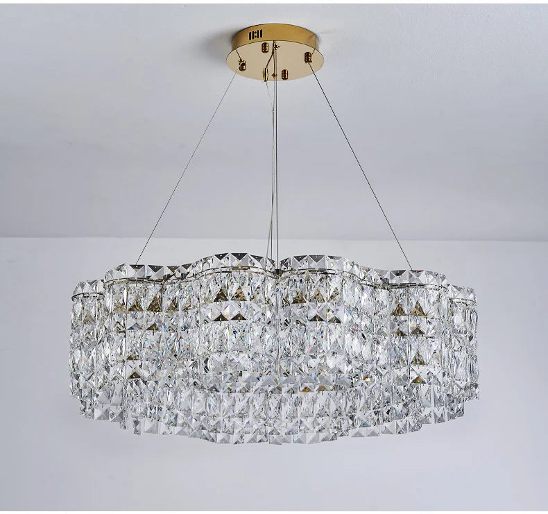 Lustre Salon Noir — Cristal