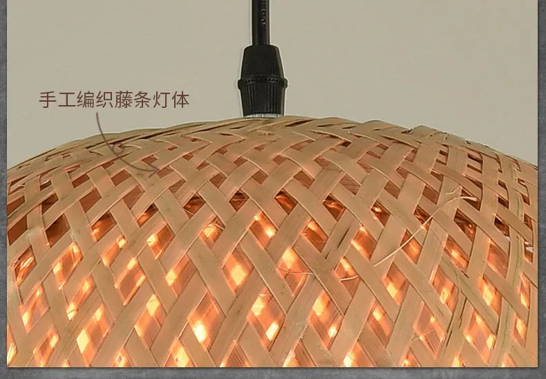 Suspension Bambou Artisanale LED - Lustre Design Naturel 2025