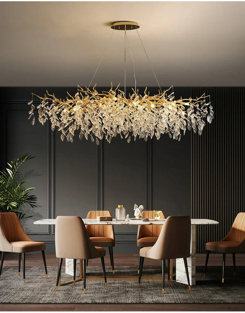 Grand Lustre Salle à Manger — Cristal Grand Format