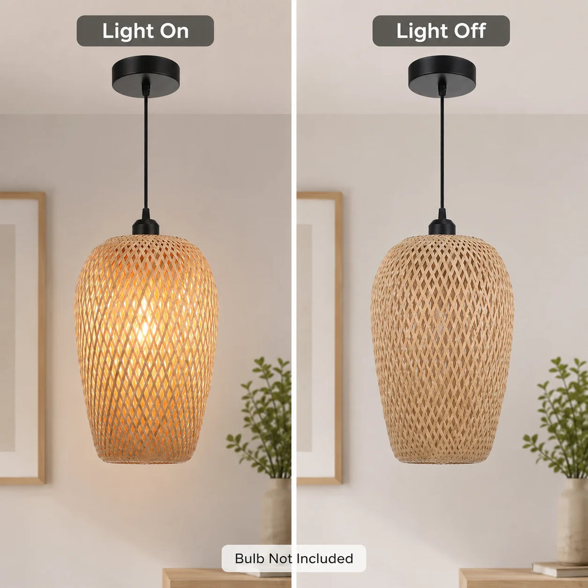 Suspension Bambou Pack 1/2/3 | Lustre Naturel Lot | Luminaire Artisanal JOYINLED