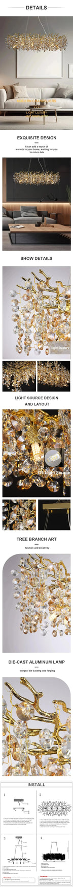 Lustre pour Salle à Manger — Cristal