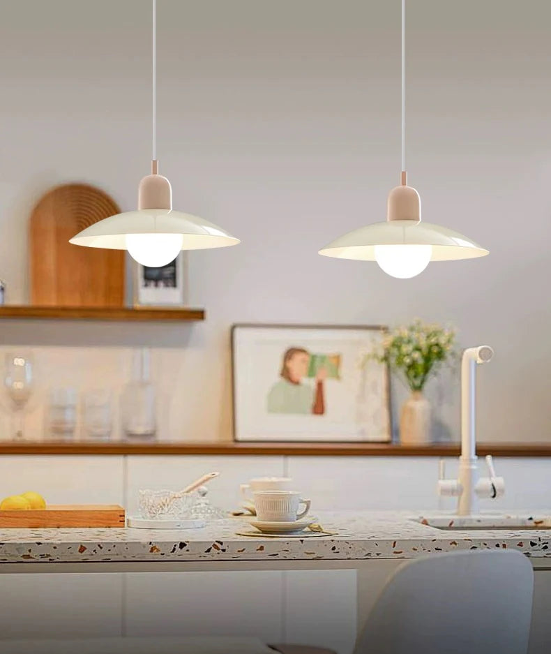 Lustre Nordique Macaron Design — Salle à Manger et Bureau — Style Bauhaus