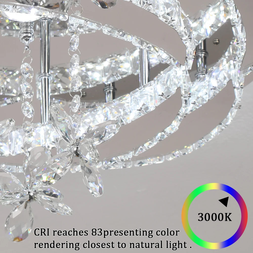 Lustre LED Cristal — Verre