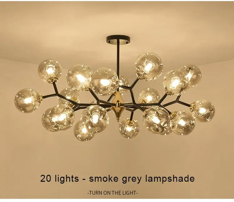 Lustre Globe Verre — Plafonnier Boule Moderne