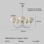 Lustre Chambre Adulte — LED — B doré 3 ampoules