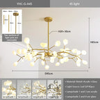 Lustre Araignée Design — Noir B 45 ampoules