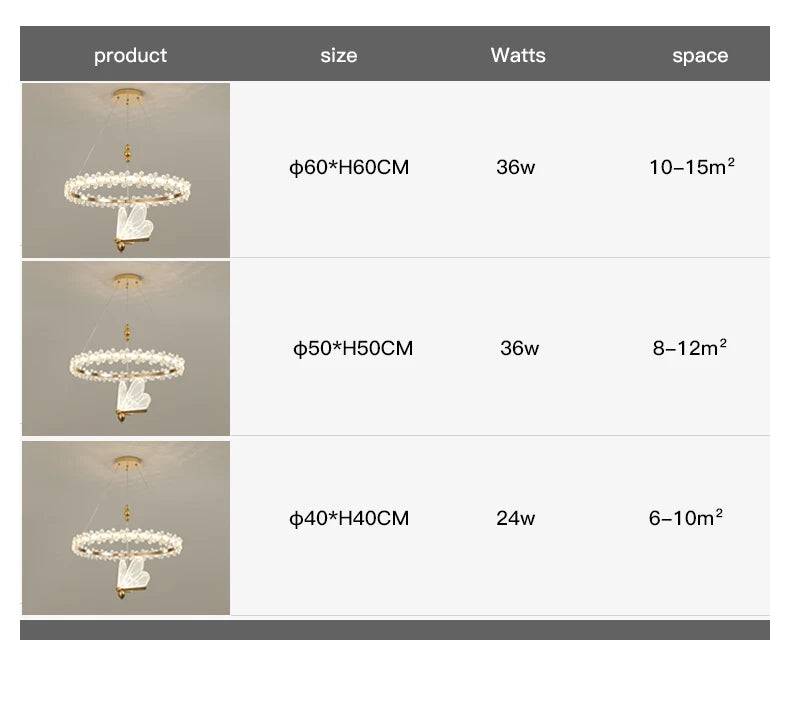 Lustre LED Cristal — Salle à Manger