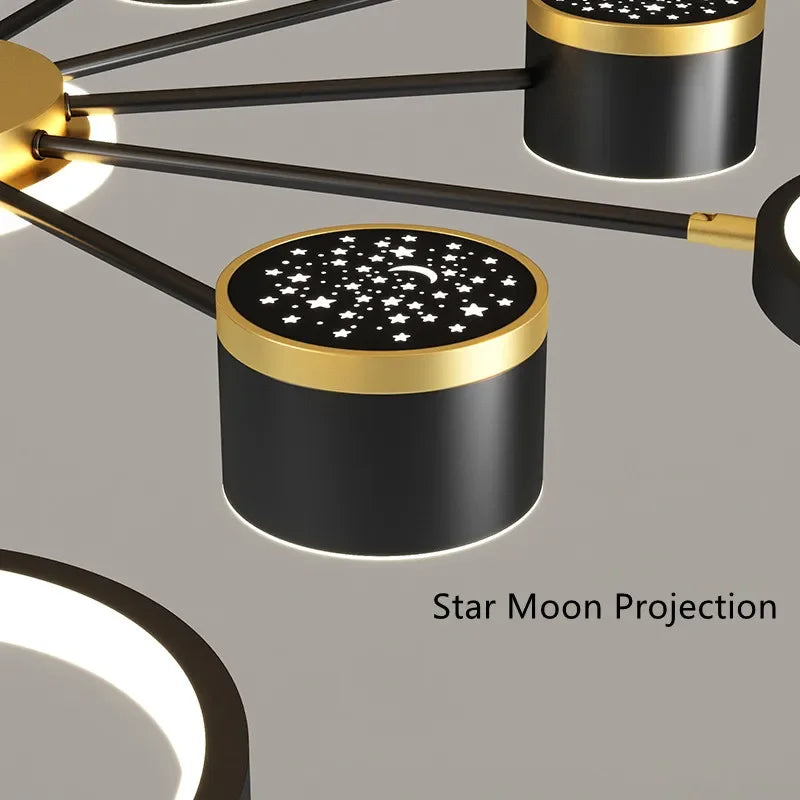 Lustre Moderne LED — Blanc
