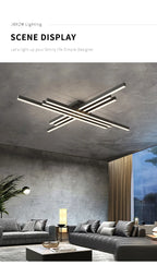 Lustre LED Chambre — Noir