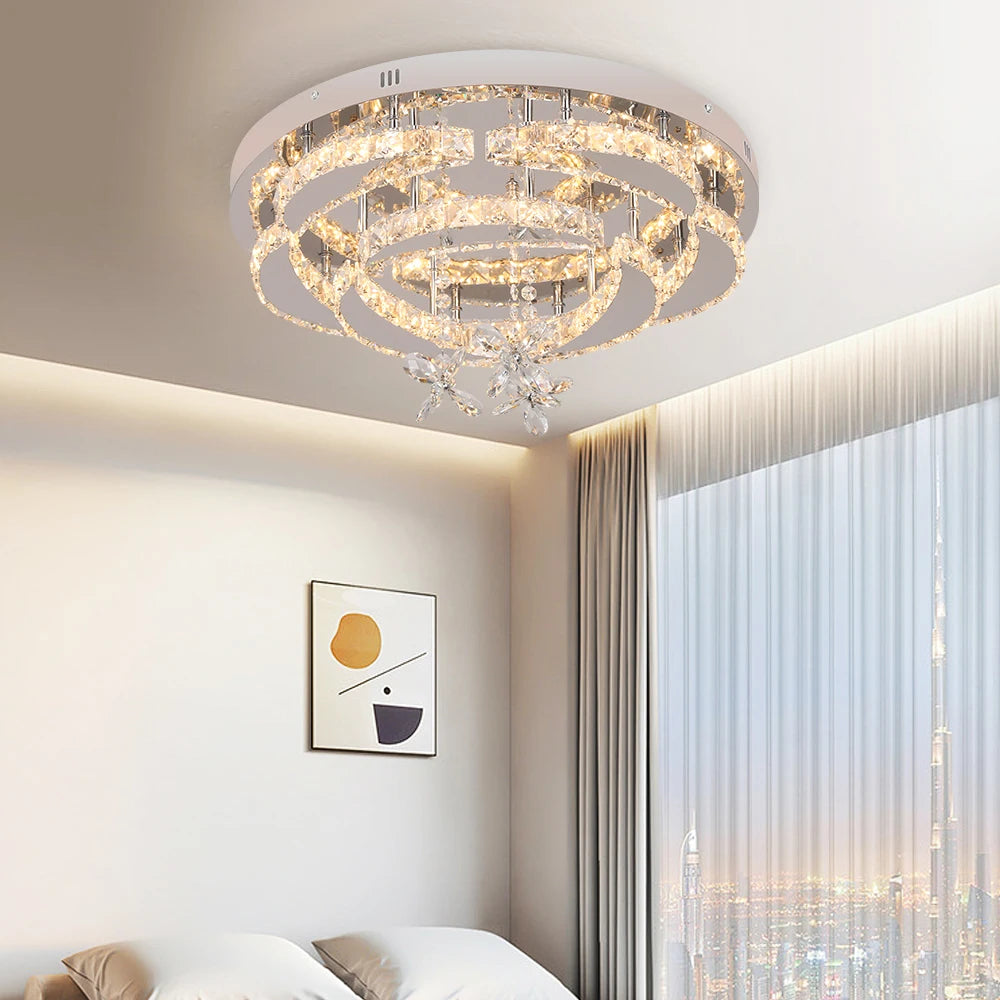 Lustre LED Cristal — Verre