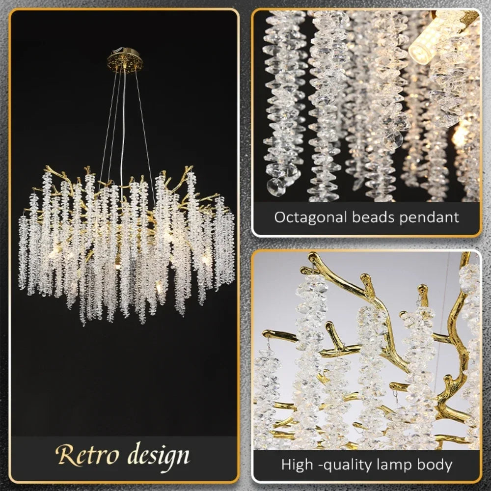 Lustre Cristal Ancien — Métal